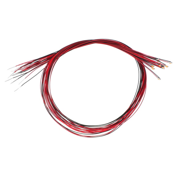 Uxcell 0603 Pre-Wired Micro LED, 12 Pcs 2.8-3.3V Emitting Diodes, Pink