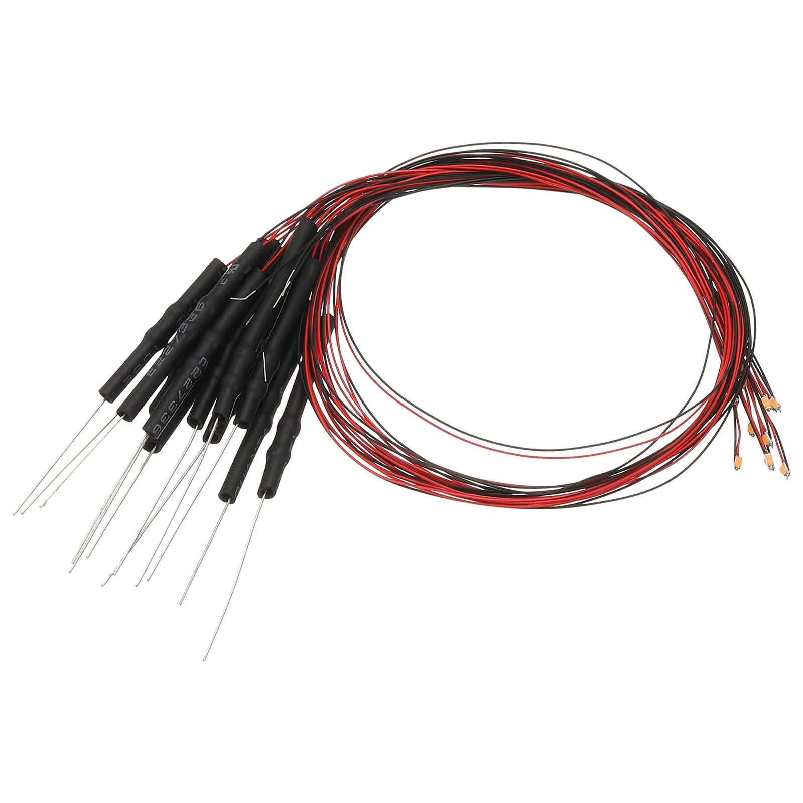 Uxcell 0603 Pre-Wired Micro LED, 12 Pcs 9-12V Pre-soldered Mini Light ...