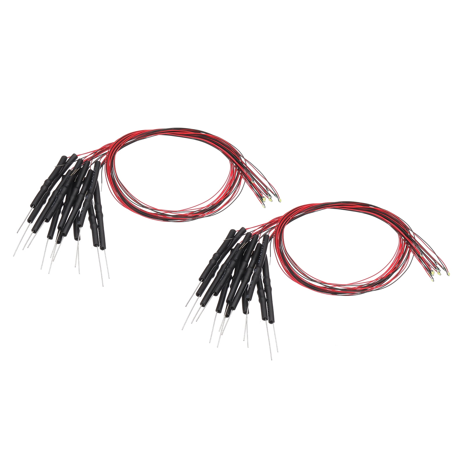 Uxcell 0603 Pre-Wired Micro LED 24 Pcs 3-6V Emitting Diodes Cool White ...