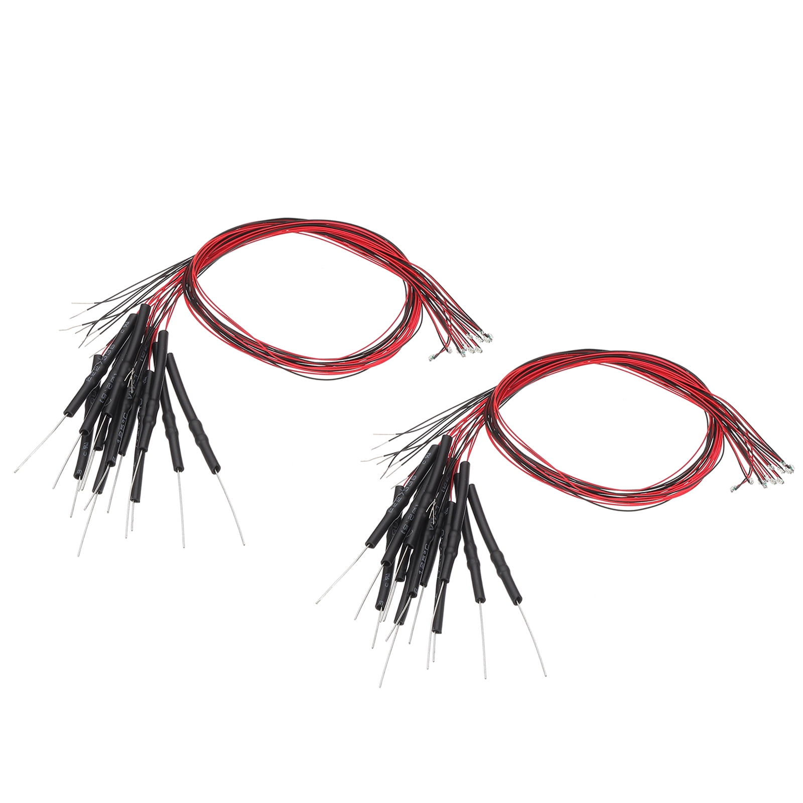 Uxcell 0603 Pre-Wired Micro LED 24 Pcs 3-6V Emitting Diodes Emerald ...