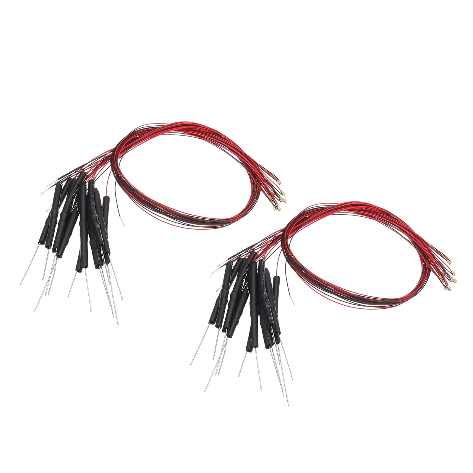 Uxcell 0603 Pre-Wired Micro LED 24 Pcs 3-6V Emitting Diodes Pink ...