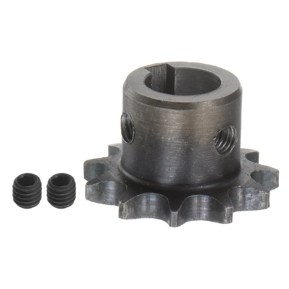 Uxcell 06B Roller Chain Sprocket 11T Pitch 3/8" 14mm Bore A3 Carbon Steel Motor Drive Gear