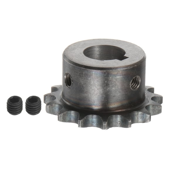 Uxcell 06B Roller Chain Sprocket 15T Pitch 3/8" 17mm Bore A3 Carbon Steel Motor Drive Gear