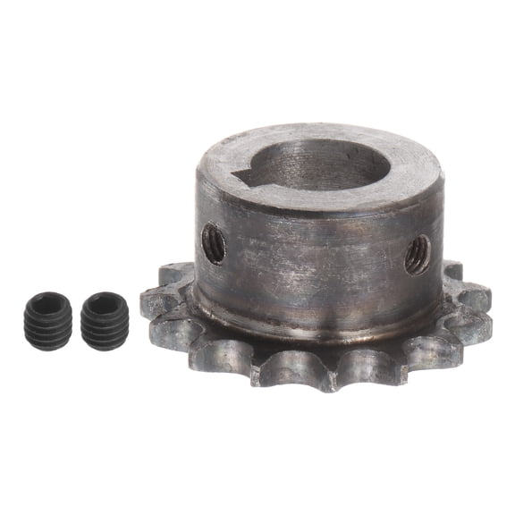 Uxcell 06B Roller Chain Sprocket 15T Pitch 3/8" 19mm Bore A3 Carbon Steel Motor Drive Gear