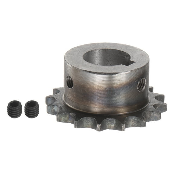 Uxcell 06B Roller Chain Sprocket 16T Pitch 3/8" 20mm Bore A3 Carbon Steel Motor Drive Gear