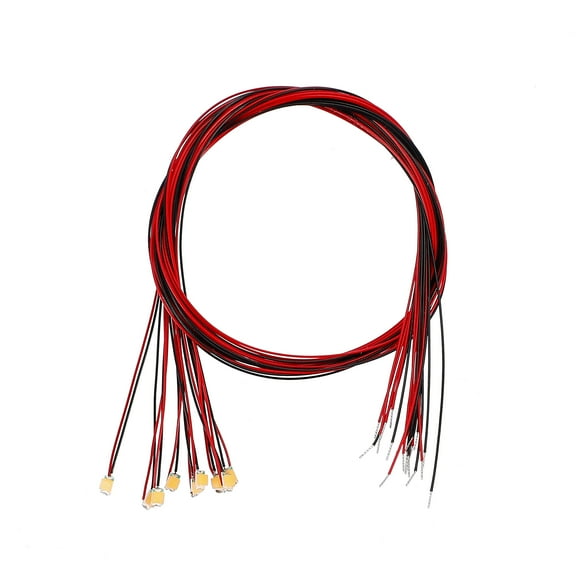 Uxcell 0805 DC 2.8-3V Surface Mounted Devices Prewired Micro LED Light Emitting Diode Warm White 10 Pack