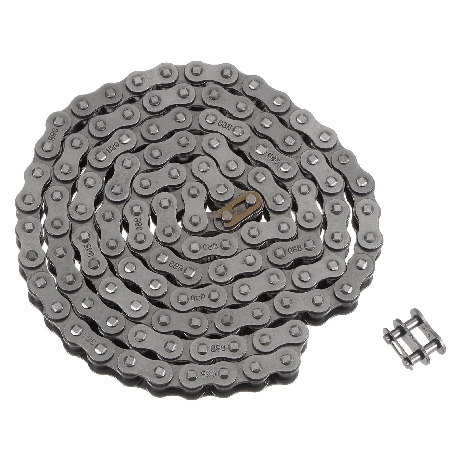 Uxcell 08B Metric Standard Roller Chain 5 Feet Carbon Steel Chains 1/2
