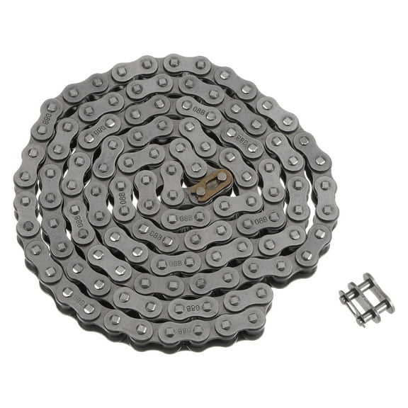 Uxcell 08B Metric Standard Roller Chain 5 Feet Carbon Steel Chains 1/2" Industrial Roller Chain -120 Links