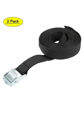 BootYo! PackYo! Utility Straps/Cinch lash Strap with Quick Release Buckle  by Mt Sun Gear. Great for Backpacking, air mattresses, Sleeping Bags  (Pair)-Black-32 