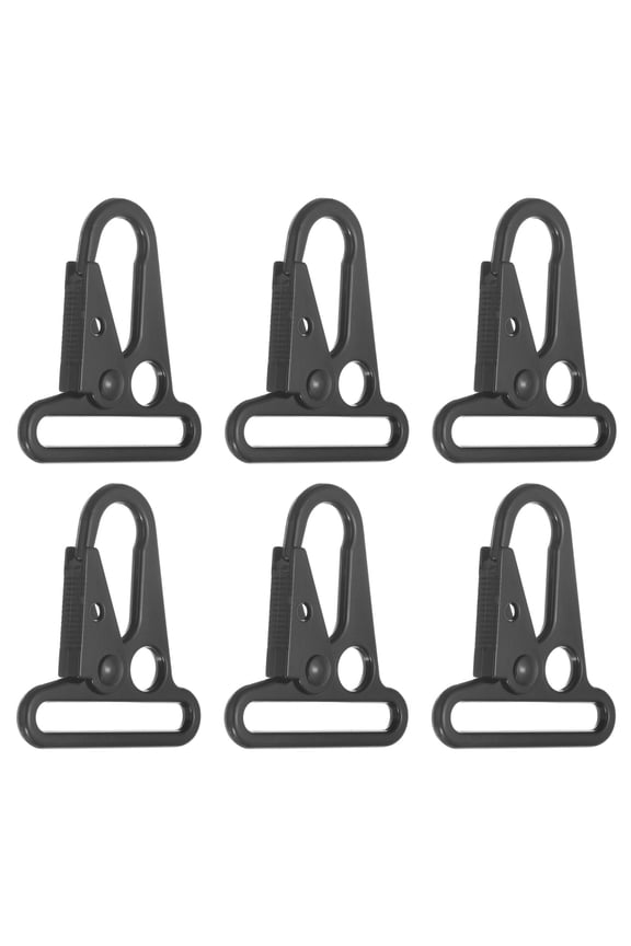 1-1/2" (38mm) Enlarged Mouth Clips Sling Clasp Hook, 6Pcs Heavy Duty Snap Hook Sling Clips Metal Spring Clasps Buckle for Outdoor Bag Backpack Paracord Keychain