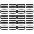 thumbnail image 1 of Uxcell 1 1/2 Inch Tri-Glide Slide Buckles, 25 Pack Plastic Webbing Strap Fastener for Backpack Bag Belt, Black, 1 of 5
