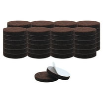 Uxcell 1 1/2" Self-stick Round Non-slip Felt Pads Floors Protect Brown 50 Pack