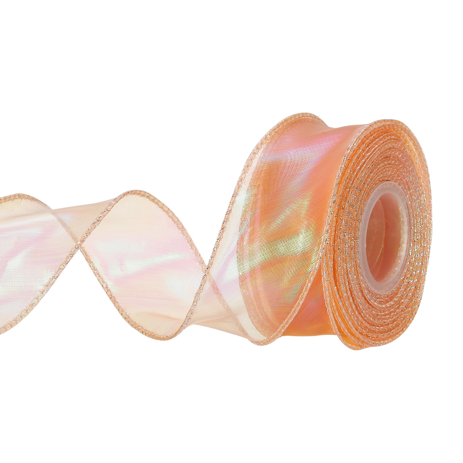 Uxcell 1 1/2 inch 10 Yard Sheer Organza Ribbon Shimmer Chiffon Tulle ...