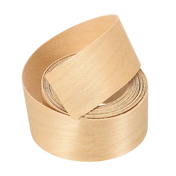 Uxcell 1-1/2" x 10 ft Wood Edge Banding, Pre-Glued Iron On Edging Strip, Plywood Wood Grain Repair Tape for Cabinet Repair, Furniture Restoration, Handicraft DIY, Birch