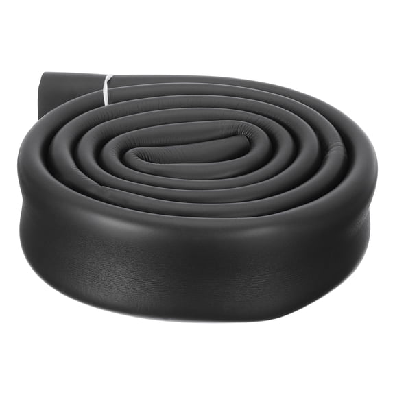 Uxcell 1 1/4" ID x 1/4" Thick 5.7ft Pipe Insulation Tube Foam Grip Wrap Tubing Non-slip for Utensil Tools Handle Support ,Black