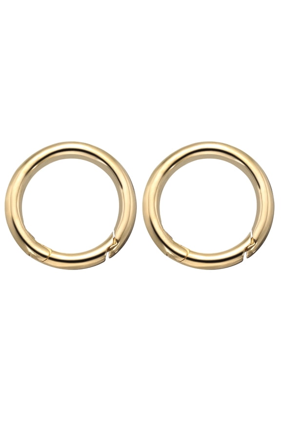Spring O Rings, Brass Trigger Spring Keyring for Purses, DIY Craft 1-1/4 inch
