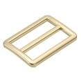 thumbnail image 1 of Uxcell 1 1/4 Inch Tri-Glide Slide Buckles, 8 Pack Metal Webbing Strap Fastener for Backpack Bag Belt, Gold, 1 of 5