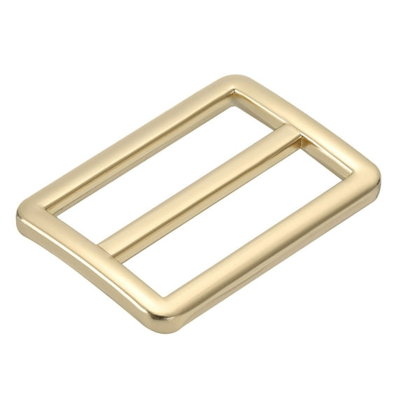 Uxcell 1 1/4 Inch Tri-Glide Slide Buckles, 8 Pack Metal Webbing Strap Fastener for Backpack Bag Belt, Gold