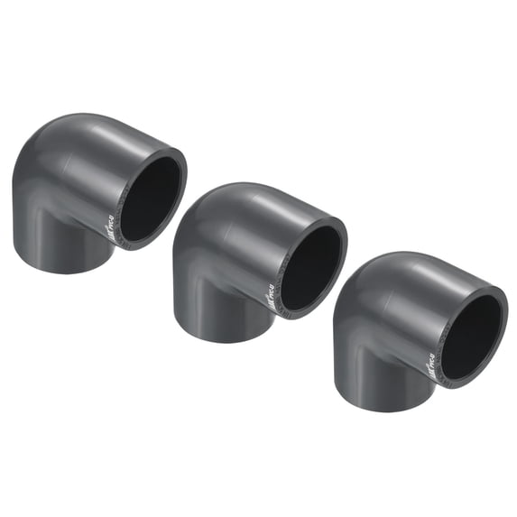 Uxcell 1-1/4" SCH80 UPVC Pipe Fitting Elbow 90 Degree Adapter Connector, 3 Pack