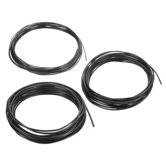 Uxcell 1/1.5/2mm Bonsai Training Wire Floral Wire Stems Anodized Aluminum Tree Wire 16.4 Feet Total Black 3 Roll