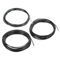 Uxcell 1/1.5/2mm Bonsai Training Wire Floral Wire Stems Anodized Aluminum Tree Wire 16.4 Feet Total Black 3 Roll