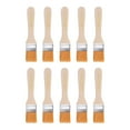 thumbnail image 1 of Uxcell 1.1" Width Small Paint Brush Nylon Bristle with Wood Handle Painting Tool 10 Packs, 1 of 5