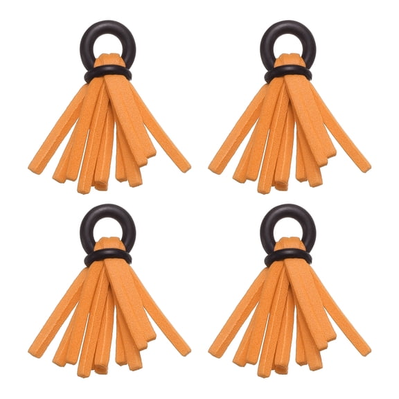 Uxcell 1.14" Fly Fishing Strike Indicators Stream Floating Hook Positioning Fishing Strike Indicator Foam, Orange, 4 Pack