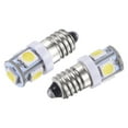 thumbnail image 1 of Uxcell 1.14"x0.43" 5-Surface 24V 1W E10 Mini LED Bulbs Lights Metal White 4Pcs, 1 of 6