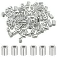 thumbnail image 1 of Uxcell Aluminum Crimping Loop Sleeve Wire Rope Stop Sleeve Round Crimp Ferrules for Wire Rope 0.07 inch, 1 of 7