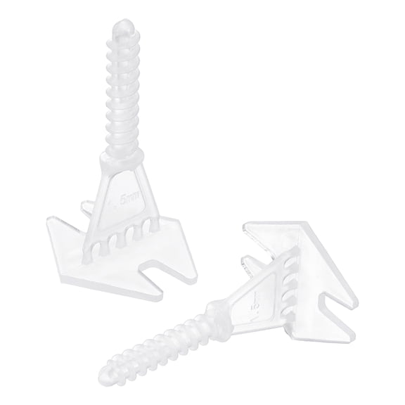 Uxcell 1/16 Inch Spiral Base Spacers, 500 Pcs Tile Leveler Spacers Tile Leveling System Kit for Tiles and Stone Installation, White