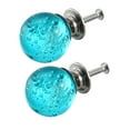 thumbnail image 1 of Uxcell 1.18'' Dia. Pulls Drawer Knobs Aluminum Alloy Blue 2Pcs, 1 of 5
