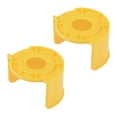 thumbnail image 1 of Uxcell 1.18'' Half Circle Stop Push Switch Button Protective Cover Plastic Orange 2pcs, 1 of 5