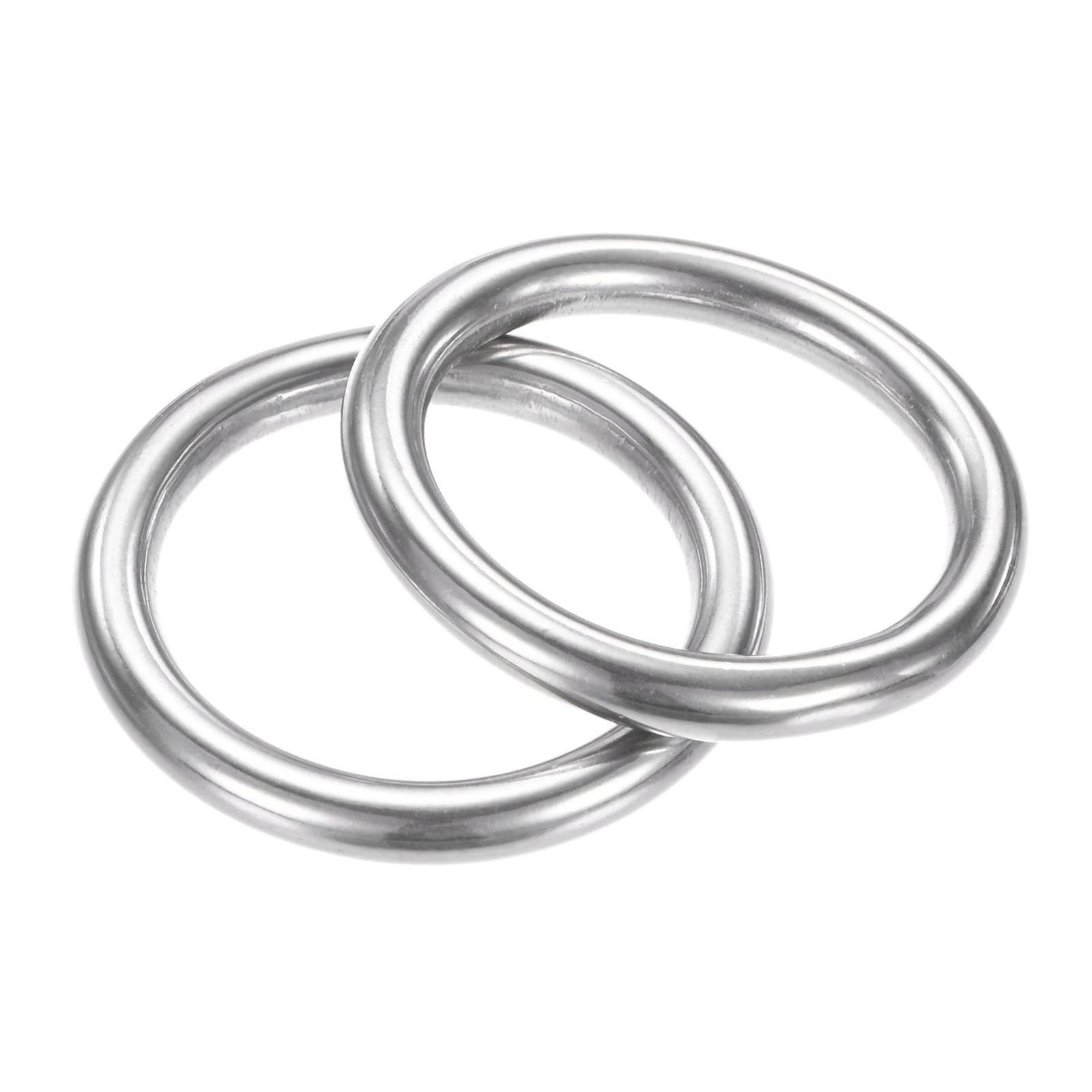 Uxcell 1.18 Inch Dia Metal O Rings [2Pcs] - 316 Stainless Steel 0.2 ...