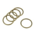 thumbnail image 1 of Uxcell 1.18'' O-Ring Buckle for Hardware Bags Craft DIY Accessories Zinc Alloy Bronze Tone 5pcs, 1 of 3