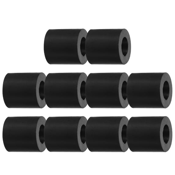 Uxcell 1.18" OD x 0.63"/0.31" ID x 1.18" Thick Anti-vibration Pads, 10 Pack Rubber Isolation Pads Mechanical Vibration Damping Pads Isolator Washer Feet, Black