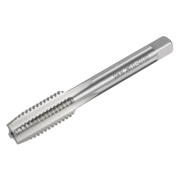 Uxcell 1/2"-13 UNC 2B 4 Straight Flutes Machine Thread Tap M42 High Speed Steel