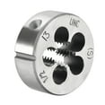 thumbnail image 1 of Uxcell 1/2-13 UNC Alloy Tool Steel Machine Thread Round Threading Dies, 1 of 3