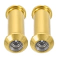 thumbnail image 1 of Uxcell 1/2" 2Pcs Door Viewer Peephole Zinc Alloy Privacy Door Viewer for Security Home Gold, 1 of 7