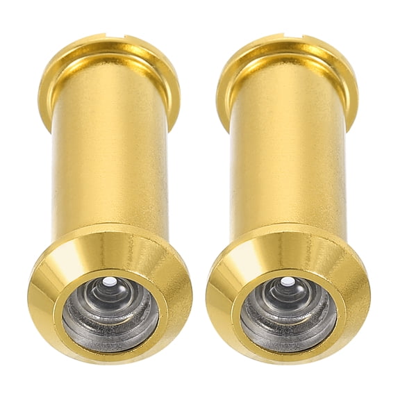 Uxcell 1/2" 2Pcs Door Viewer Peephole Zinc Alloy Privacy Door Viewer for Security Home Gold