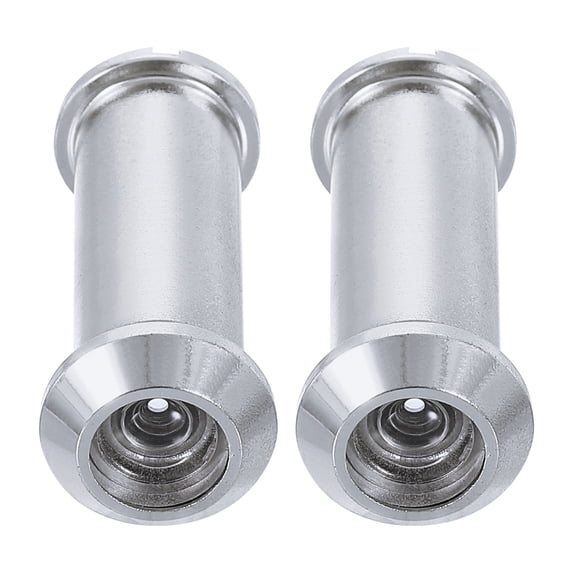 Uxcell 1/2" 2Pcs Door Viewer Peephole Zinc Alloy Privacy Door Viewer for Security Home Silver