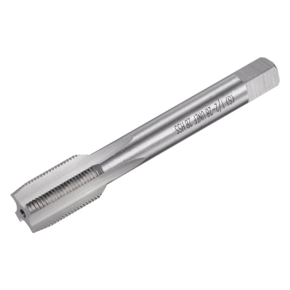 Uxcell 1/2"-28 UNEF 2B 4 Straight Flutes Machine Thread Tap M42 High Speed Steel