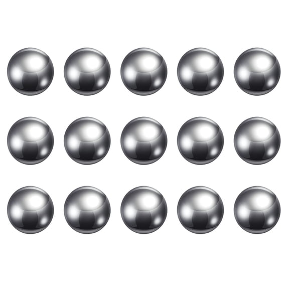 Uxcell 1/2" Diameter Precision Balls 304 Stainless Steel Ball for Bearings, Silver 15 Pack