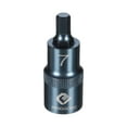 thumbnail image 1 of Uxcell 1/2" Drive Impact Hex Bit Socket 7mm Metric 2.2" Length S2 Steel, Blue, 1 of 7
