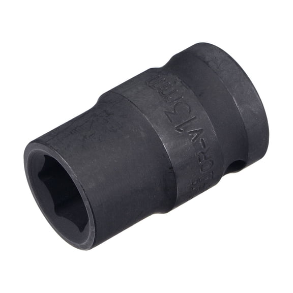 Uxcell 1/2" Drive by 13mm 6-Point Impact Socket, CR-V Steel 1.5" Length, Shallow Metric Sizes