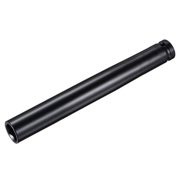 Uxcell 1/2" Drive by 17mm Deep Socket, Heat-Treated CR-V Steel 8" Length, 6-Point Metric Sizes