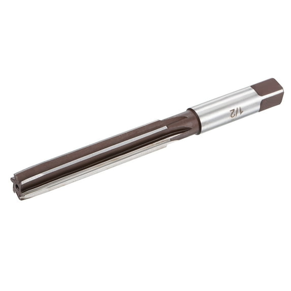 Uxcell 1/2" H8 Accuracy Alloy Tool Steel 6 Flutes Hand Reamer Milling Cutter