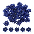 thumbnail image 1 of Uxcell 1.2 Inch Small Ribbon Flowers Satin Ribbon Flowers Mini Fabric Flowers Dark Blue 50 Pcs, 1 of 6