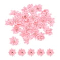 thumbnail image 1 of Uxcell 1.2 Inch Small Ribbon Flowers Satin Ribbon Flowers Mini Fabric Flowers Pink 150 Pcs, 1 of 6