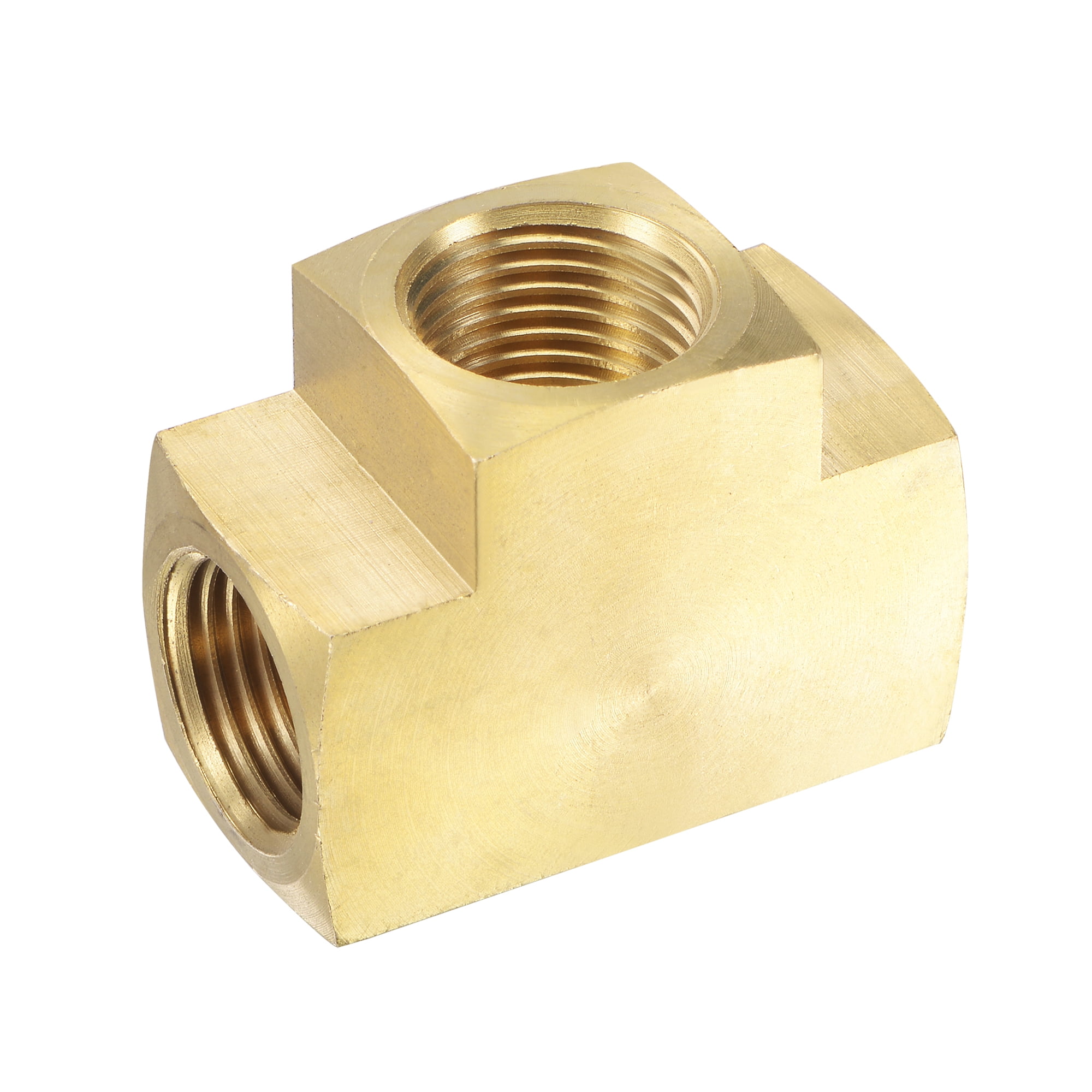 Uxcell 1/4 NPT Male to 1/4 NPT Female Thread Brass Hose Fitting