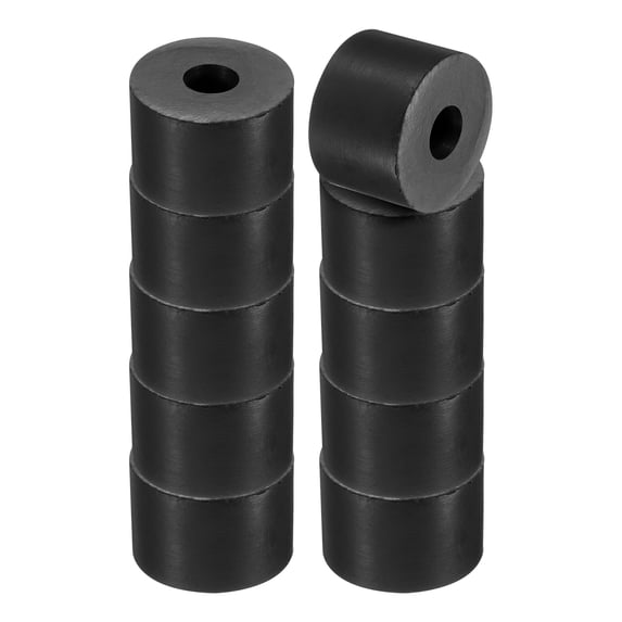 Uxcell 1.2"OD 0.39"ID 0.8"Thickness Neoprene Round Anti-vibration Isolation Pads, Black 10Pcs